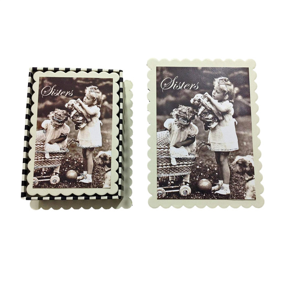 NWOT Sisters Decorative Trinket Boxes Set 2 Boxes - Picture 2 of 3